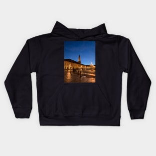 Moon Romantic Night Medieval Historical Architecture Italy Kids Hoodie